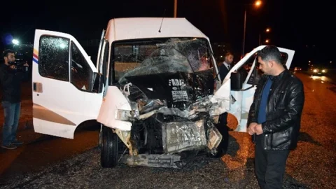 Kayseri'de İşçi Servisi Kazası