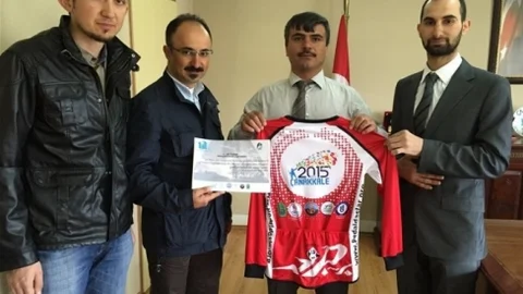 Bartın'da Pedaldaşlardan Teşekkür Ziyareti