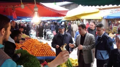 Bursa'da Zabıta Pazar Denetimi
