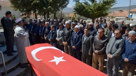 Fethiye'de Kore Gazisi Uğurlandı