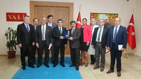 Avrupa Kayserililer Birliği Vali Düzgün'ü Ziyaret Etti