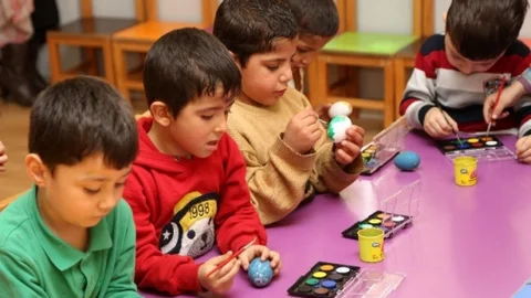 Şehitkamil'de Yumurta Boyama Etkinliği