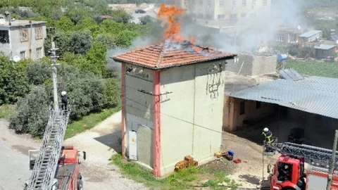 Mersin Erdemli'de Trafo Yangını