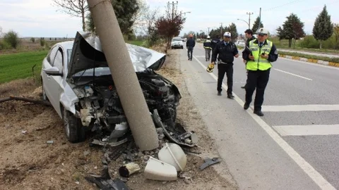 Edirne'de Otomobil Kazası