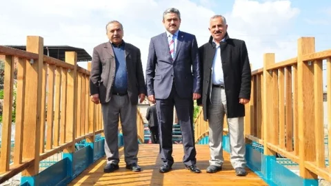 Nazilli'de Asma Köprü Açıldı