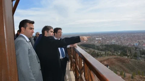 Aksaray Seyir Terasında İnceleme Ziyareti