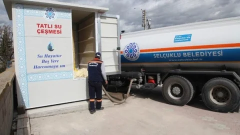 Selçuklu'da Tatlı Su Dağıtımı
