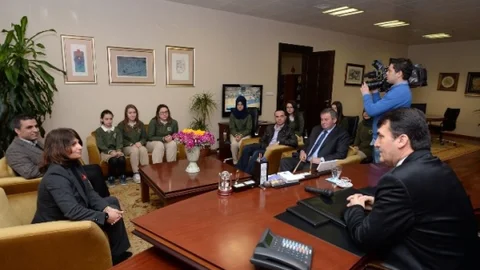 Fatih Kız Teknik Lisesi'nden Teşekkür Ziyareti