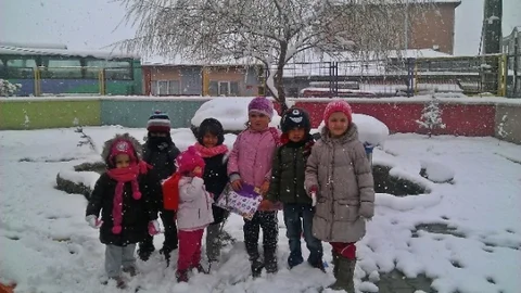 Kırka'da Bahar Kar Manzaraları