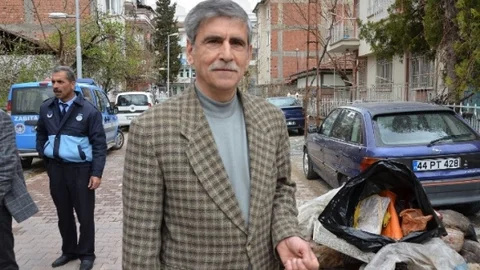Malatya'da Bahçeden Çöp Temizliği