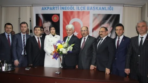 İnegöl'de AK Parti Aday Tanıtımı Yapıldı
