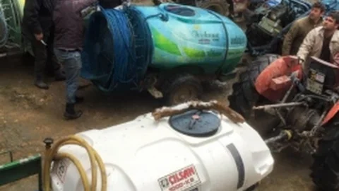 Tacir Köyü'nde Yangın Paniği Yaşandı