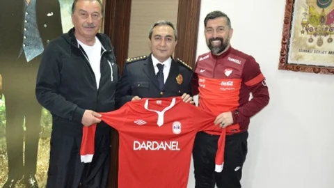 Çanakkale Dardanelspor'dan Emniyete Ziyaret