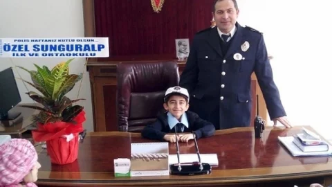 Minik Öğrencilerin Emniyet Ziyareti