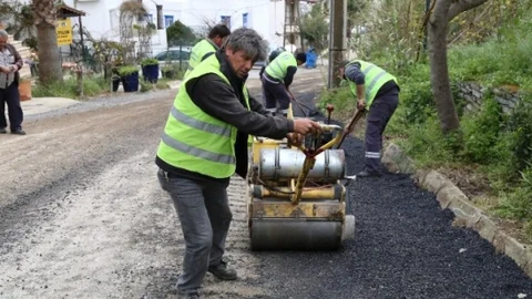 Bodrum'da Yollar Yenileniyor