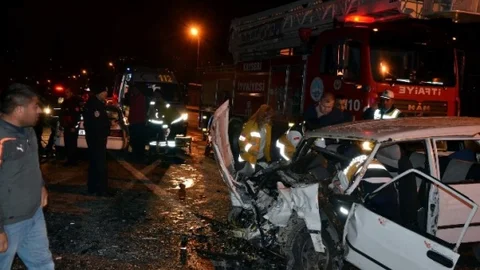 Kayseri'de Trafik Kazası 1 Ölü 5 Yaralı