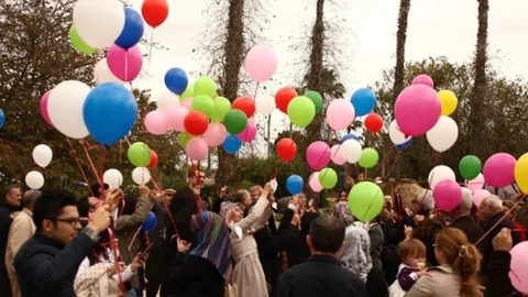 Adana'da Dilek Balonları Uçuruldu