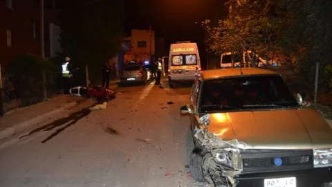 Adana'da Motosiklet Kazası