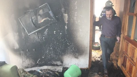 Kocaeli'de Elektrik Kontağı Yangın Çıkardı