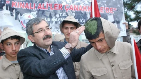 Kınalı Ali'nin Torunları Çanakkale'ye Uğurlandı
