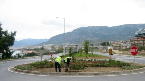 D-400 Karayolunda Bitkilendirme Çalışmaları