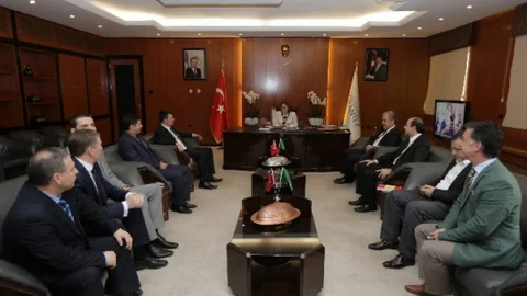 Kardeş Şehir Maykop'tan Ziyaret geldi