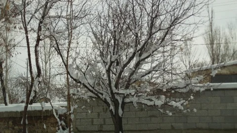 Van'da Nisan Ayında Kar Yağışı