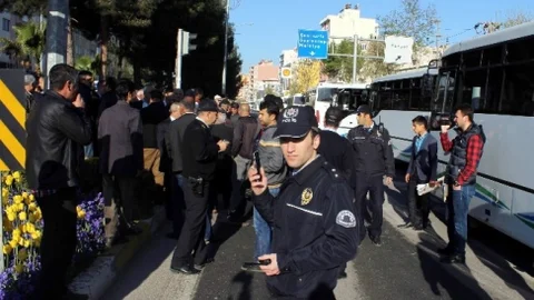 Adıyaman'da Minibüs Hattı Protestosu