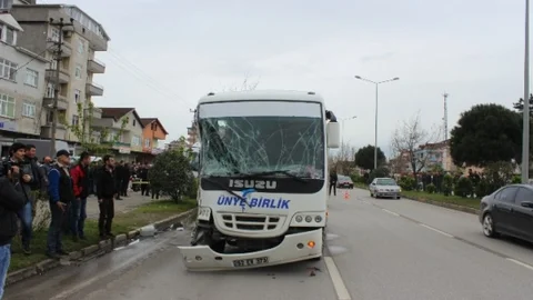 Samsun Çarşamba'da Midibüs Kazası