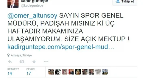 Hamamözü Kaymakamı'ndan Genel Müdüre Tepki