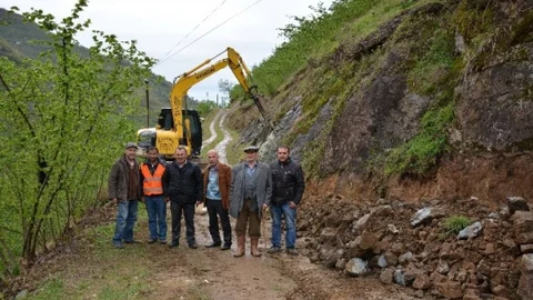 Kabadüz'de Kanal Açma Çalışmaları