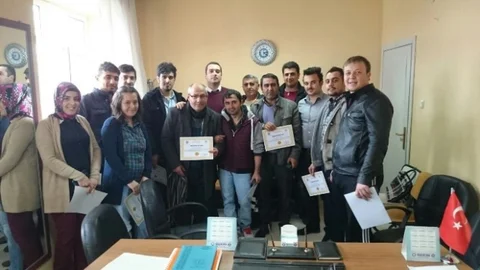 Ahlat'ta 112 Çalışanlarına Teşekkür Belgesi