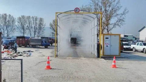 Hayvan Pazarında Dezenfekte Uygulaması