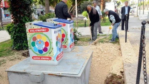 Mersin'de Yeraltı Çöp Konteynırları Uygulaması