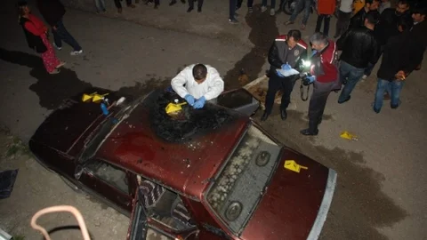 Adıyaman'da Araç Kundaklandı