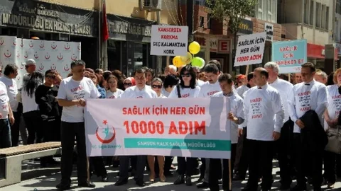 Samsun'da Hareketli Yaşam Yürüyüşü