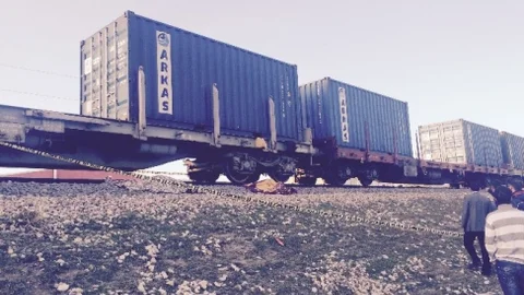 Van'da Yük Treni Kazası