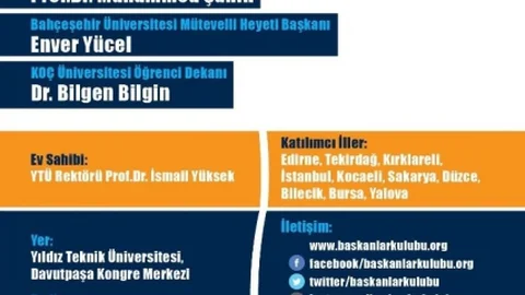 Başkanlar Kulübü Yıldız Teknik Üniversitesi'nde Toplanıyor