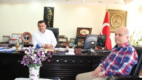 Alanya'da Başkan Yücel'e Ziyaret Gerçekleşti