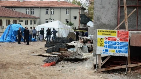 Malatya'da İnşaat Kazası