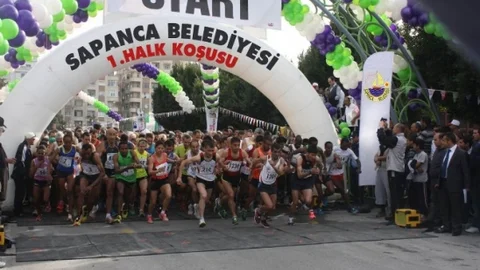 Sapanca'da Halk Koşusu Etkinliği