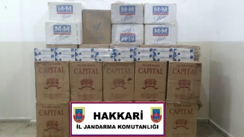 Hakkari'de Kaçak Sigara Yakalandı
