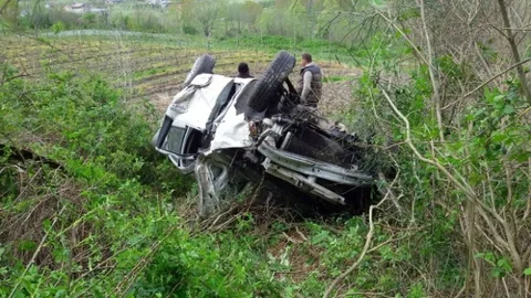 Samsun'da Uçurumdan Düşen Araç Bulundu