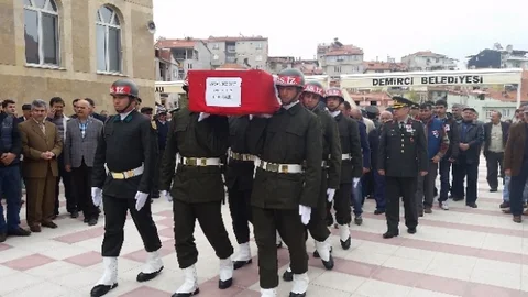 Demirci'de Kore Gazisi Uğurlandı