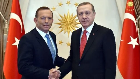 Cumhurbaşkanı Erdoğan Abbott'u Kabul Etti