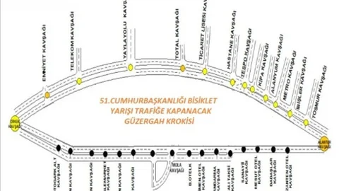 Alanya'da Bisiklet Turu İçin Yol Kapatmaları