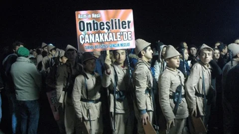 Çanakkale Ruhu Anıtkabir'de Yaşatıldı