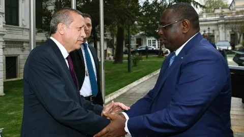 Cumhurbaşkanı Erdoğan Senegal'de Görüşme Yaptı