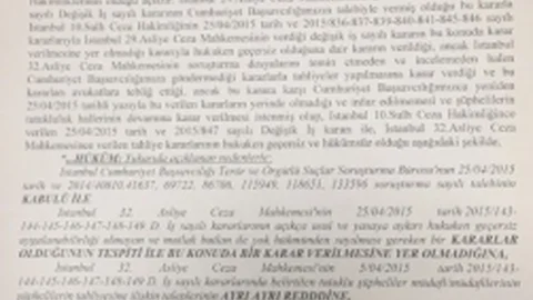 İstanbul'da Tahliye Kararları İptal Edildi