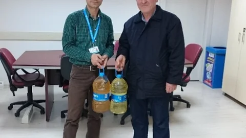 İzmit'te Atık Yağ Projesi Destekleniyor